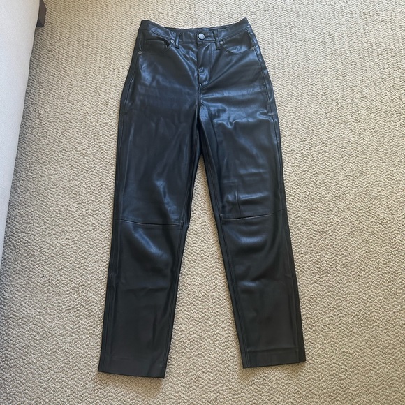 Blank NYC Straight Leg - Need You Tonight Leather Pant - Picture 1 of 7